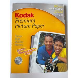 Kodak Premium High Gloss Picture Paper, designed for inkjet printers
